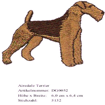 Bruststick Airedale Terrier