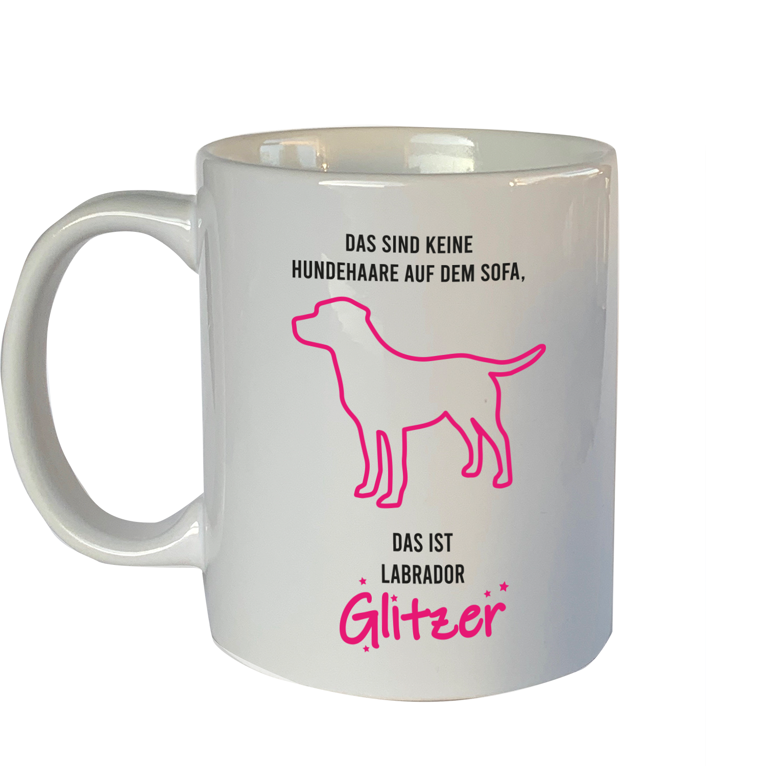 Tasse mit Motiv: Das sind keine Hundehaare