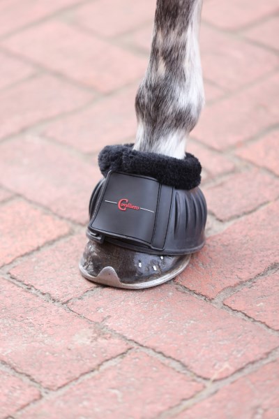 Hufglocken Gummi mit Teddy-Fleece