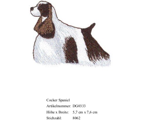 Bruststick Cocker Spaniel