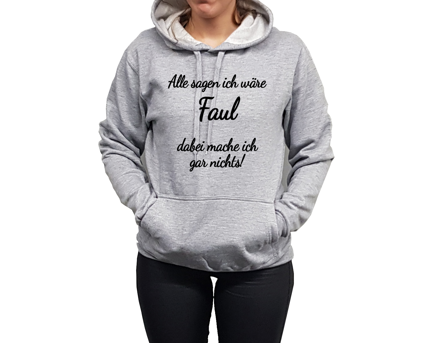 Hoodie Druck Faul