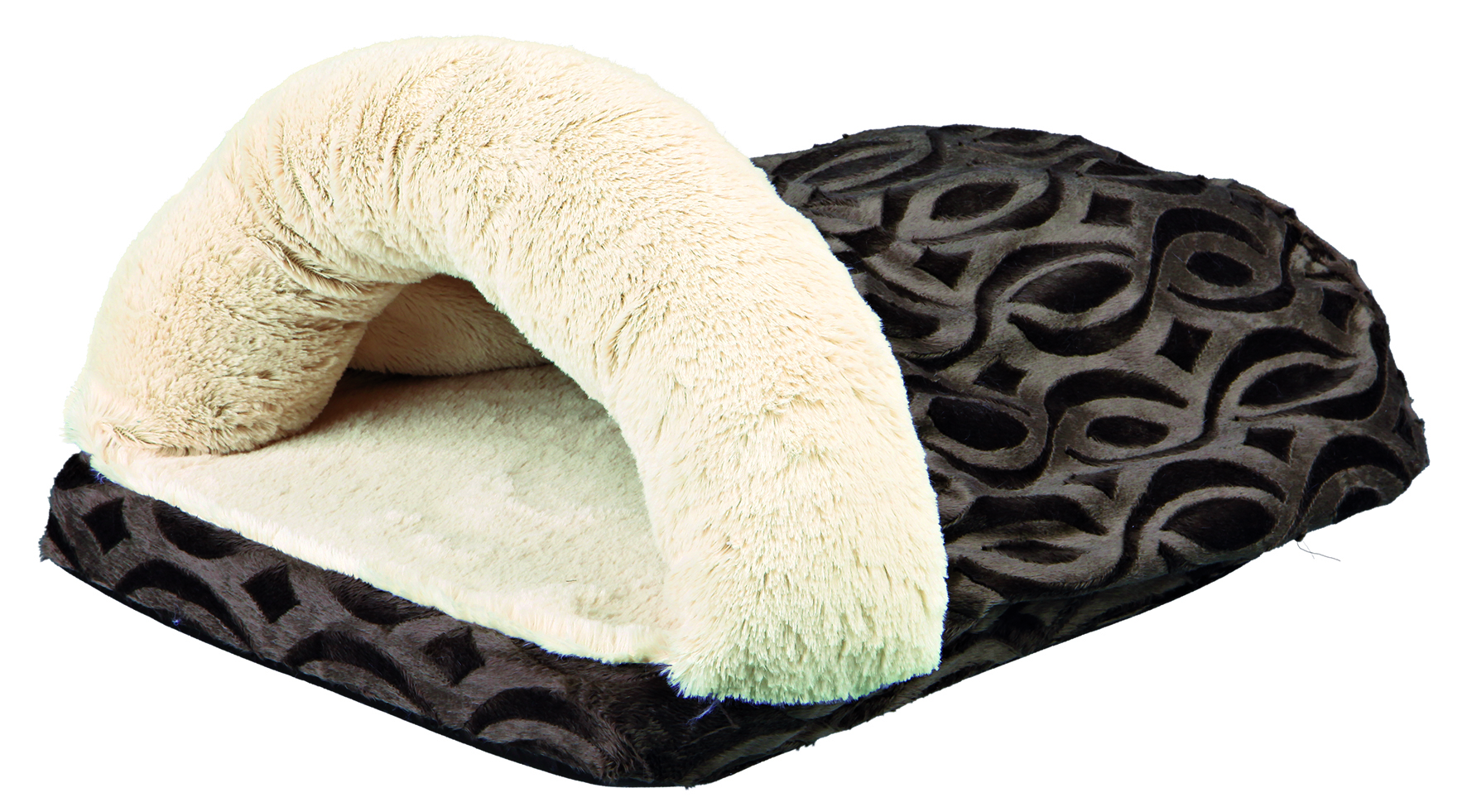 Kuschelsack Anissa, 33 x 26 x 46 cm, braun/creme