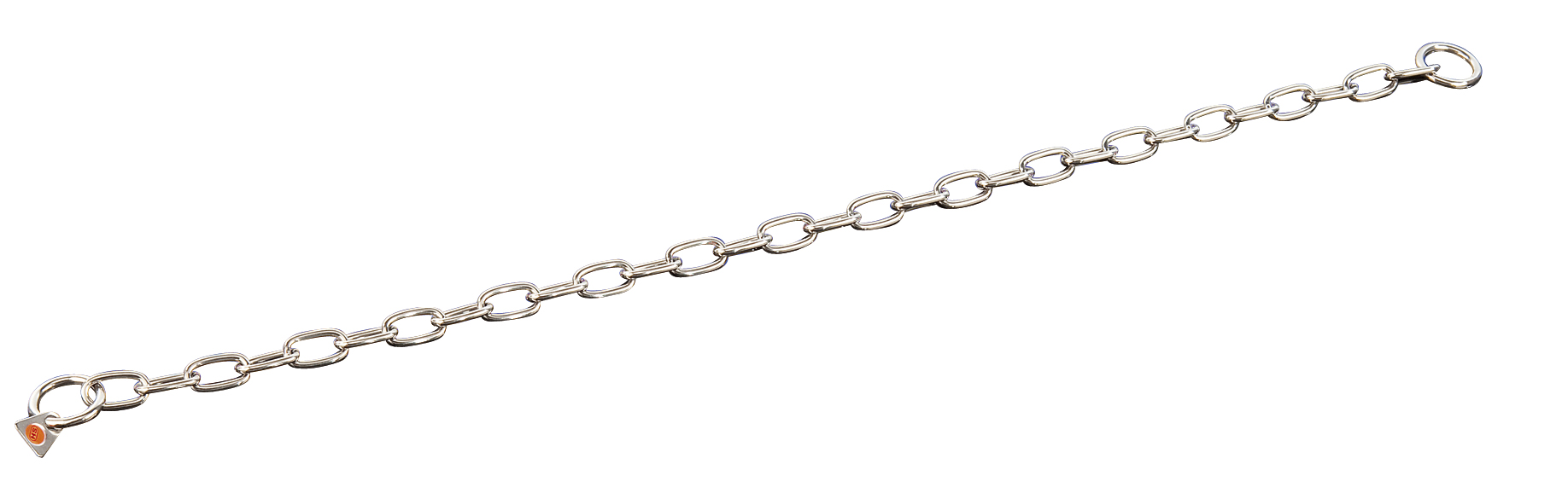 Halskette langgliedrig Stahl verchromt 54 cm