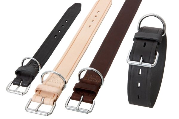 Rondo Halsband Leder schwarz 75 cm x 50 mm