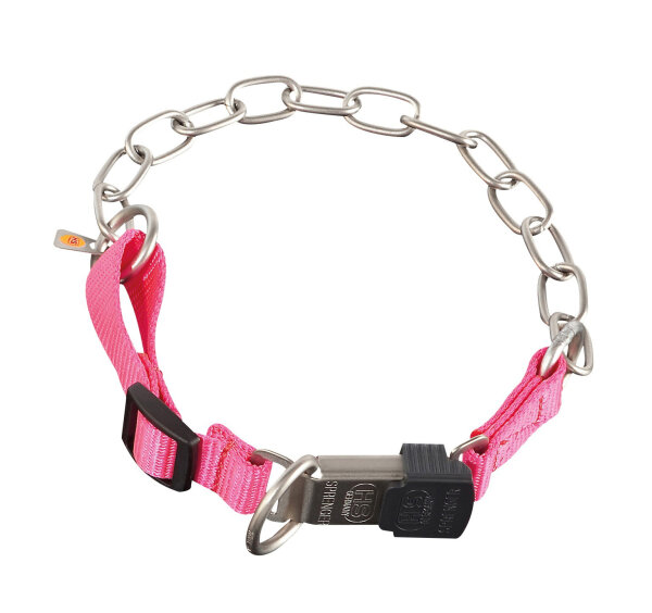 Halskette mit ClicLock Pink 50-55cm