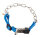 Halskette mit Cliclock Blau 55-60cm