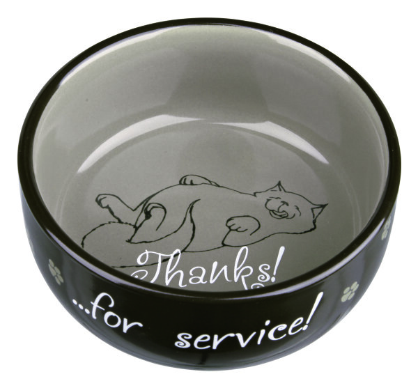 Keramiknapf, Katze, Thanks for Service 0,3 l/? 11 cm