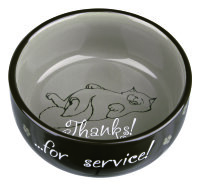 Keramiknapf, Katze, Thanks for Service 0,3 l/? 11 cm