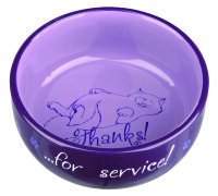Keramiknapf, Katze, Thanks for Service 0,3 l/? 11 cm