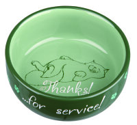 Keramiknapf, Katze, Thanks for Service 0,3 l/? 11 cm