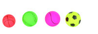 Neonball, Moosgummi, Ø 4,5 cm