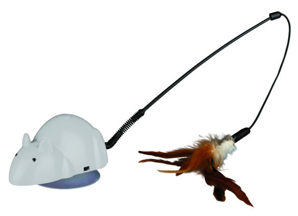 Crazy Mouse mit Wechselspielzeugen, 12 cm