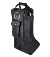 Stiefeltasche, schwarz/schwarz