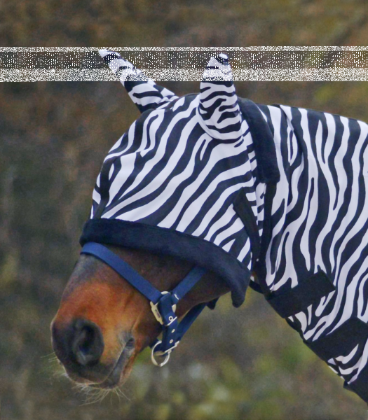 Fliegenmaske Zebra