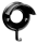 Trensenhalter metall, schwarz