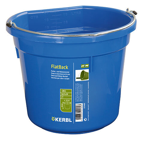 Futter- und Wassereimer FlatBack, ca. 20 l, blau