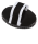 Metallstriegel, schwarz