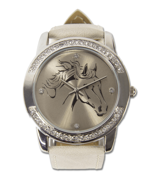 Damen-Armbanduhr, Lederband