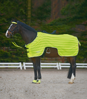 Reflex Ausreitdecke m. Sattelauschnitt neon gelb 125 cm
