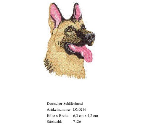 Bruststick Deutscher Schäferhund