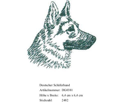 Bruststick Deutscher Schäferhund