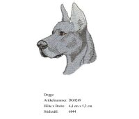Bruststick Dogge