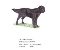 Rückenstick Flat Coated Retriever