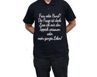 Poloshirt mit Druck Frau oder Hund