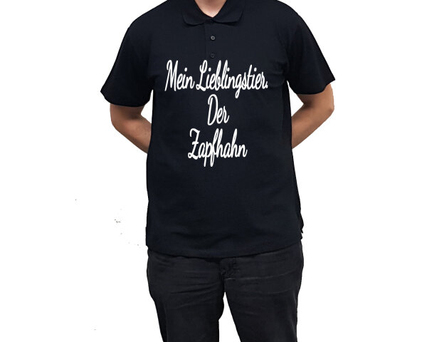 Poloshirt mit Druck Mein Lieblingstier