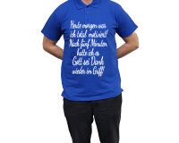 Poloshirt mit Druck Motiviert