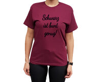Druck Schwarz ist bunt genug