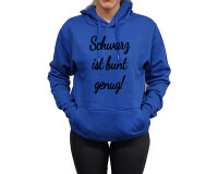 Hoodie Druck schwarz ist