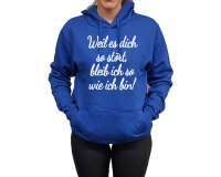 Hoodie Druck wie ich bin