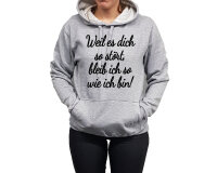 Hoodie Druck wie ich bin