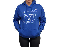 Hoodie Druck Der mit dem Hund geht