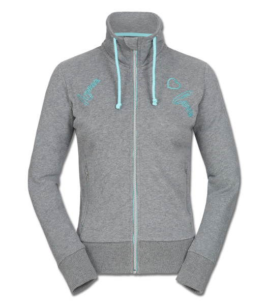 Sweatjacke Barcelona mit Stehkragen