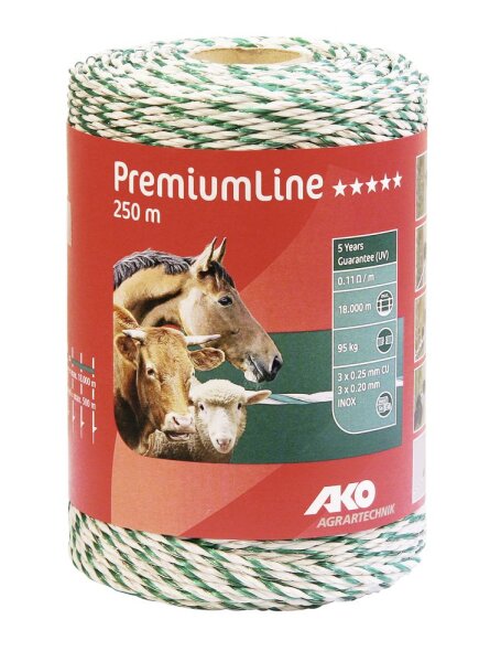 PremiumLine Weidezaunlitze 250m