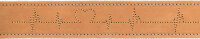 Rustic Fettleder-Halsband "Heartbeat"