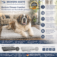 Beckers Dream Comfort Hundematte, Kunstleder, Gesteppt 8 cm