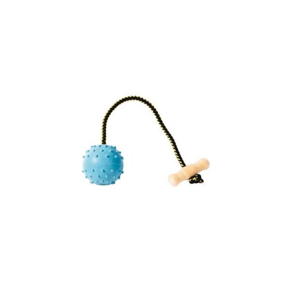 Vollgummiball mit Kordel