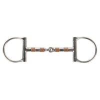 D-ring trense Gebrochenes Mundstück Kupferrollen 13mm