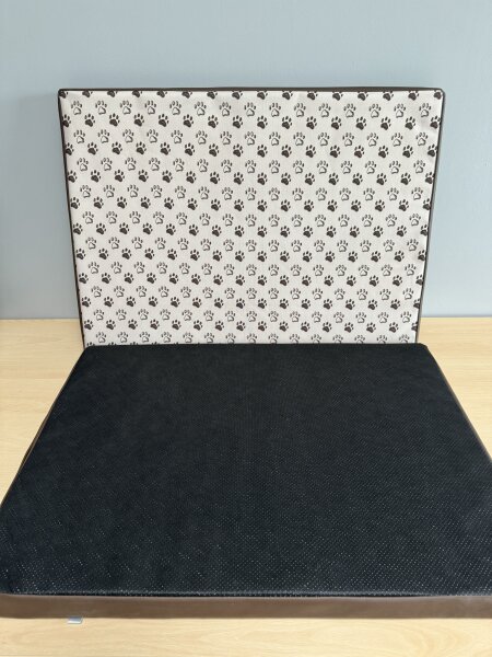 Beckers Beste Hundematte mit Pfotenmotiv dbraun/beige Pfoten-5 cm-80x55