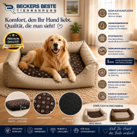 Beckers Beste Hundebett mit Pfotenmotiv