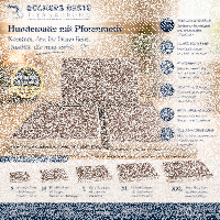 Beckers Beste Hundematte mit Pfotenmotiv beiger/dbraunes Pfoten 8 cm 120x80
