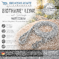 Biothane Leine, 19mm, 2,4-2,7mm mit Schlaufe